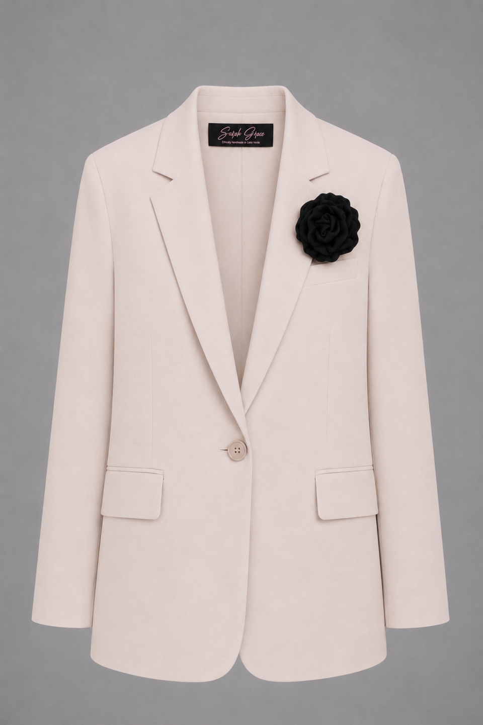 MONACO OVERSIZED BLAZER - IVORY