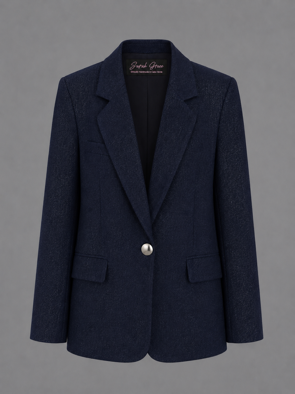 MIDNIGHT OVERSIZED BLAZER- DARK BLUE