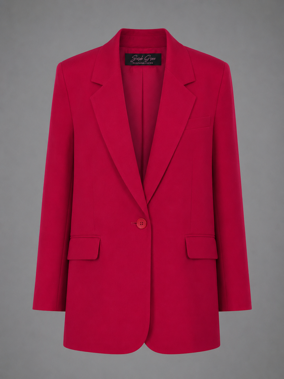 MONACO OVERSIZED BLAZER-RED